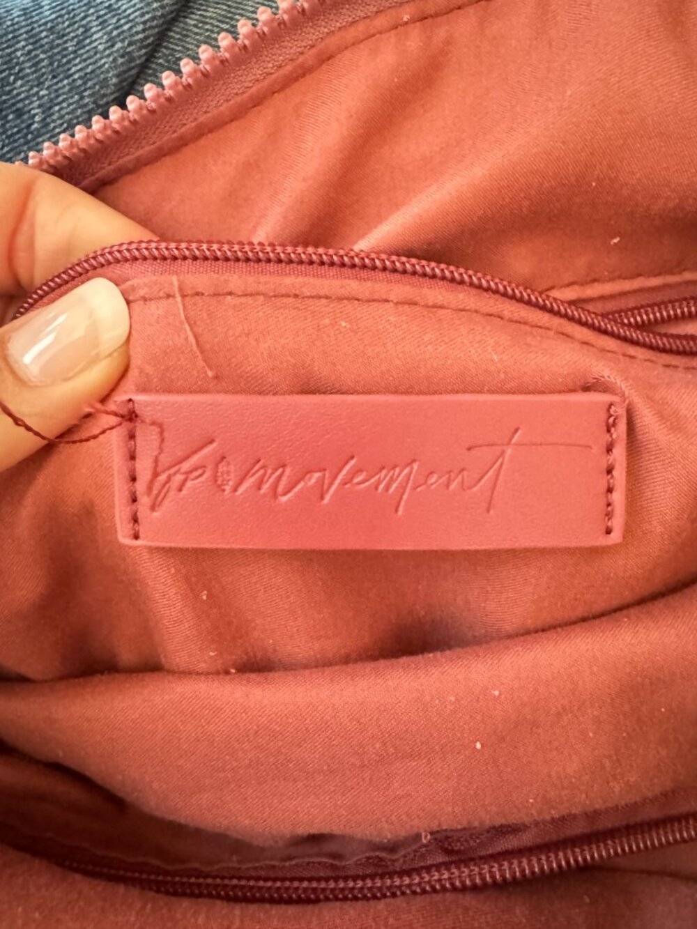 Free People Movement Quilted Carryall Bag in Dusty Rose RARE - Picture 6 of 6